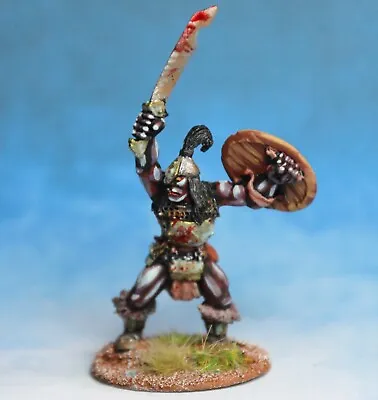 £2.30 • Buy Half Orc Leader With Sword And Shield 28mm Unpainted Metal Wargames