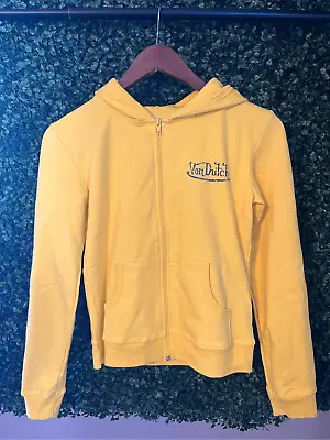 Von Dutch Yellow And Navy Blue Y2K Jacket NWOT  Size Medium • $35