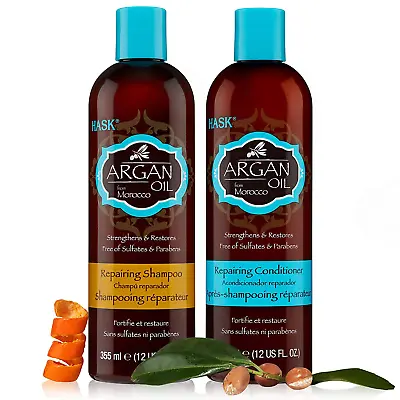 Hask Macadamia Oil Shampoo And Conditioner Set Moisturizing Color Safe Gluten-Fr • $21.98