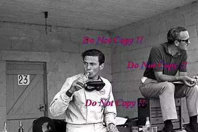 £3.20 • Buy Jim Clark & Colin Chapman Lotus F1 Portrait Belgian Grand Prix 1964 Photograph