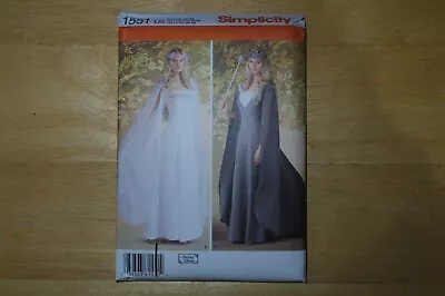 Simplicity Sewing Pattern 1551 Queen Princess Medieval Gown Sizes 16-24 Uncut • $12.89