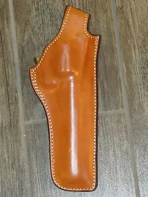 Vintage SAFARILAND #29 S&W MD/FR Brown Leather RH Holster Fits Medium Frame • $49.88