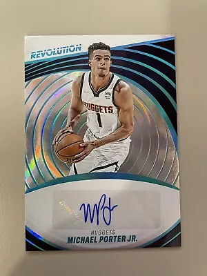 $30 • Buy 2022-23 Panini Revolution Basketball Michael Porter Jr. Infinite Autograph 7/25