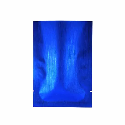 Texture Blue Metallic Foil Heat Sealing Open Fill SlickSeal™ Beauty DIY Bags • $111.99