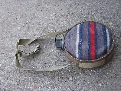  Vintage Used Camping Metal Canteen Strap Western Hiking Canteen • $23.99