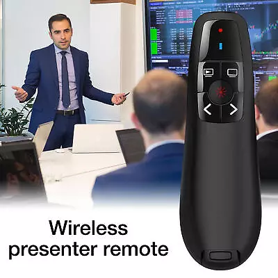 Power Point Presentation Remote Wireless USB PPT Presenter Laser Pointer Clicker • £11.46