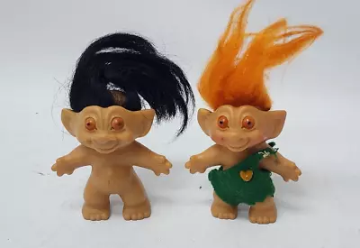 2 Trolls Thomas Dam Dolls Hair Pointy Ears Original  3  Free Shipping • $19.99