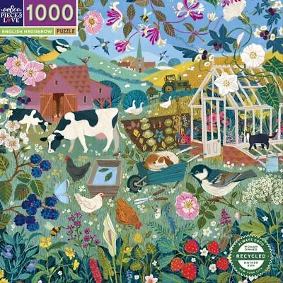 EeBoo - English Hedgerow Puzzle 1000pc • $43.99