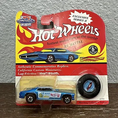 1993 RedLine HOT WHEEL 10783 MONGOOSE BLUE 1/64 Vintage Series II - RARE CAR • $52.26