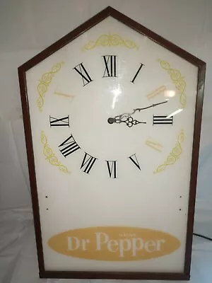 Vintage Dr Pepper Lighted Clock Essex NPI Works 33  • $184.99