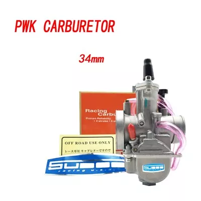 PWK34 Universal Carburetor For Motorcycle Scooters Dirt Bike ATV 2/4-Stroke • $38.98