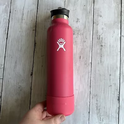 Preowned Hydro Flask 24 Oz. Water Bottle Red With Straw  • $24.99