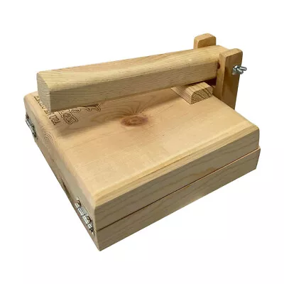 $49.77 • Buy Square Wooden Tortilla Press Empanadas Corn Flour Dough Pressing Maker 10 Inch