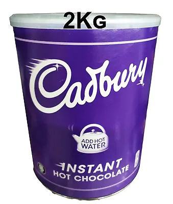£21.95 • Buy 1 X 2kg Cadbury Instant Hot Drinking  Chocolate Tub - Just Add Water