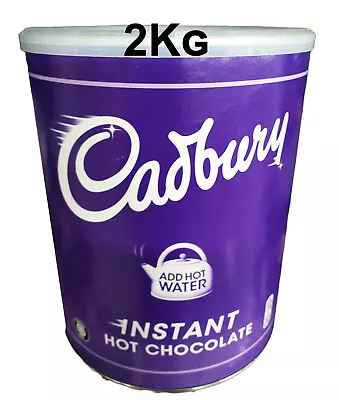 1 X 2kg Cadbury Instant Hot Drinking  Chocolate Tub - Just Add Water • £21.95