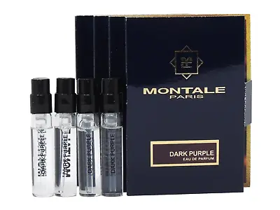 MONTALE PARIS DARK PURPLE EDP 2.0ml .06fl Oz X 4 PERFUME SPRAY SAMPLES • $17