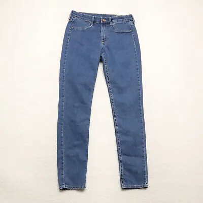 H&M &Denim Women's Size 27 Blue Skinny Leg Ankle Medium Wash Stretch Denim Jeans • $12.31