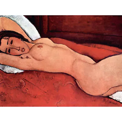 Amedeo Modigliani Nude Old Master Art Painting Canvas Print • £18.99