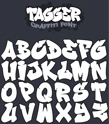 Vector Graffiti Font - Tagger • $10