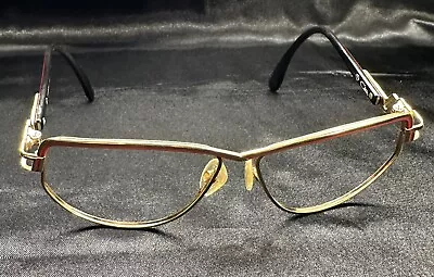 Cazal Mod. 231 Vintage Sunglasses Eyeglasses Frames Only 59[]12 ~Gold / Burgandy • $74.99