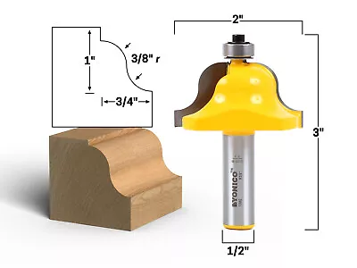 3/4  Roman Ogee Edge Forming Router Bit - 1/2  Shank - Yonico 13982 • $22.95