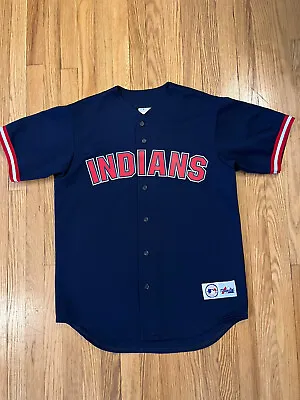 Vintage Omar Vizquel #13 Cleveland Indians Majestic MLB Jersey (Adult Large) • $50