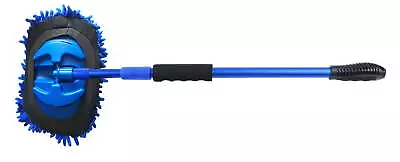 Auto Drive Car Wash Microfiber Mop Blue Aluminum Telescoping Handle • $11.14