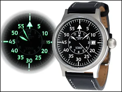 German Airfighters Automatic OBSERVER Watch 2.WW Retro Design A1353 • $86.43