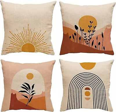 Bohemian Pillow Covers Mid Century Modern Throw Pillow Covers  18  X 18  NEW • $19.98