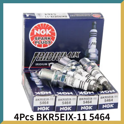4Pcs Spark Plugs For Hyundai Toyota Mitsubishi Mazda ACURA BKR5EIX-11 5464 • $31.29