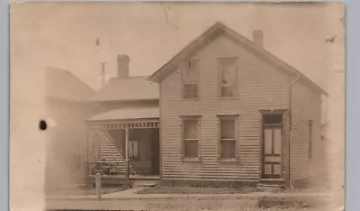 MANITOWOC WISCONSIN HOUSE 1908 Real Photo Postcard Rppc Wi Antique • $9.40