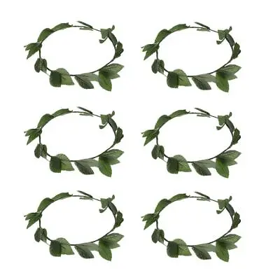 6 Pieces Summer Greek Roman Goddess Toga Leaves Laurel Wreath Headband Beach • £11.42