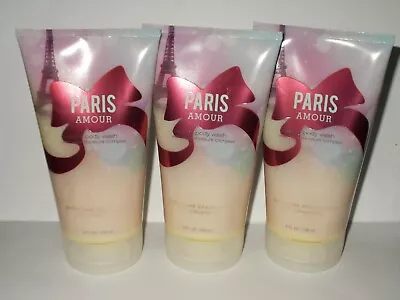 $30 • Buy Bath And Body Works Creamy Body Wash Paris Amour Pink CHiffon NEW Rare