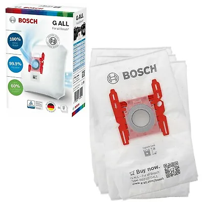 Bags Bosch Type G Microfibre Vacuum Cleaner Dust Bags Genuine 17003048 4 Pack • £14.99