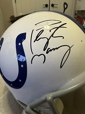 Peyton Manning Signed Indianapolis Colts Full Size Speed Helmet • $400