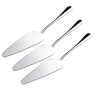 WIFUN 3PCS Cake Slice And Pie Server Stainless Steel Cake Slicer And Server For • £7.89