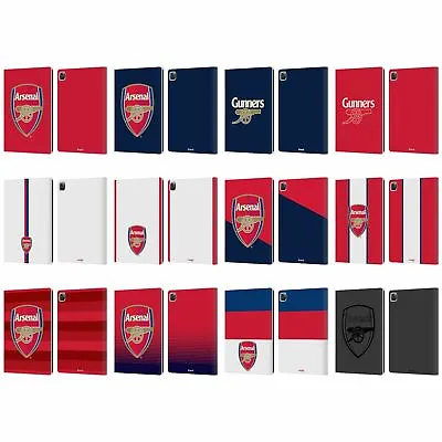 OFFICIAL ARSENAL FC CREST 2 LEATHER BOOK WALLET CASE COVER FOR APPLE IPAD • £24.95