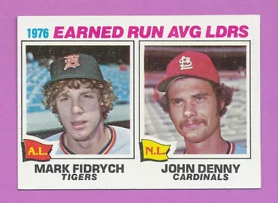 Ex+ Birdman Mark Fidrych Rookie 1977 Topps #7 Denny Uncreased Leader *tphlc-5034 • $11.97