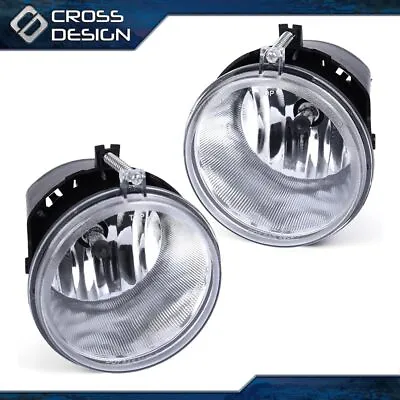 Fog Lights W/ Bulbs Fit For 05-10 Jeep Grand Cherokee Commander Durango Dakota • $18.40