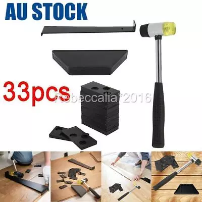 33pcs Wood Laminate Tool Floor Wood Floor Fitting Installation Kit + 30*spacer • $26.31