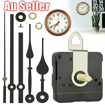 DIY Quartz Clock Movement Mechanism Hands Wall Repair Tool Parts Kit Silent AU • $12.45