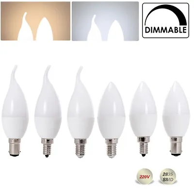 5W Dimmable E14 E12 B15 LED Chandelier Candle Light 220V 240V Bulb White Lamp AU • $3.29