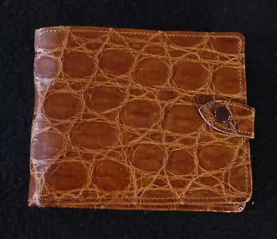 Vintage Rolfs Billfold Brown Wallet New Unique Pattern • $20
