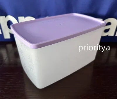 Tupperware Freezer It Mates Plus Medium Deep Rectangular Container 12c Lavender • $22.95