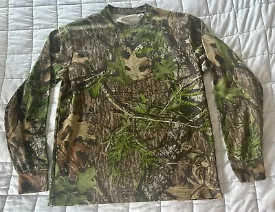 Mossy Oak Long Sleeve Camouflage T-shirt  Sz M • $4.90