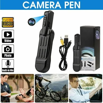 £10.48 • Buy Portable Body Video Recorder Cam Hidden DVR 1080P HD Mini Pocket Pen Camera