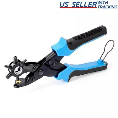 Heavy Duty Leather Hole Punch Tool Multi Size Plier For Belt Collar Strap Fabric • $14.59