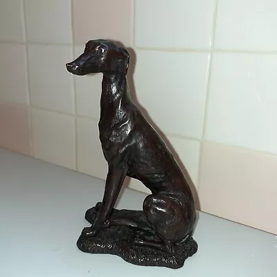 Beautiful Vintage Resin Whippet/Greyhound Dog Figurine 6.3  Tall X 2.7  X 4.2  • $24.99