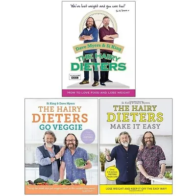The Hairy Dieters Go Veggie Make It Easy 3 Books Collection Set Paperback NEW • £14.95