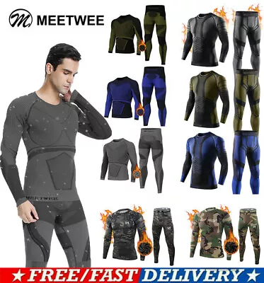 Mens Thermal Underwear Set Winter Hunting Sport Long Johns Base Layer Bottom Top • $27.99